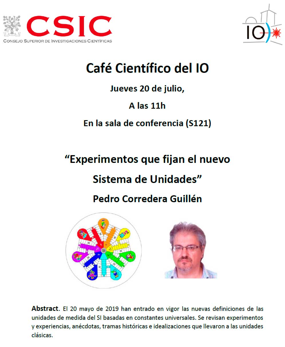 cartel-3-cafe cartel de la charla en la que sale la imagen de un parchis de 7 jugadores y la foto de su creador, Pedro Corredera