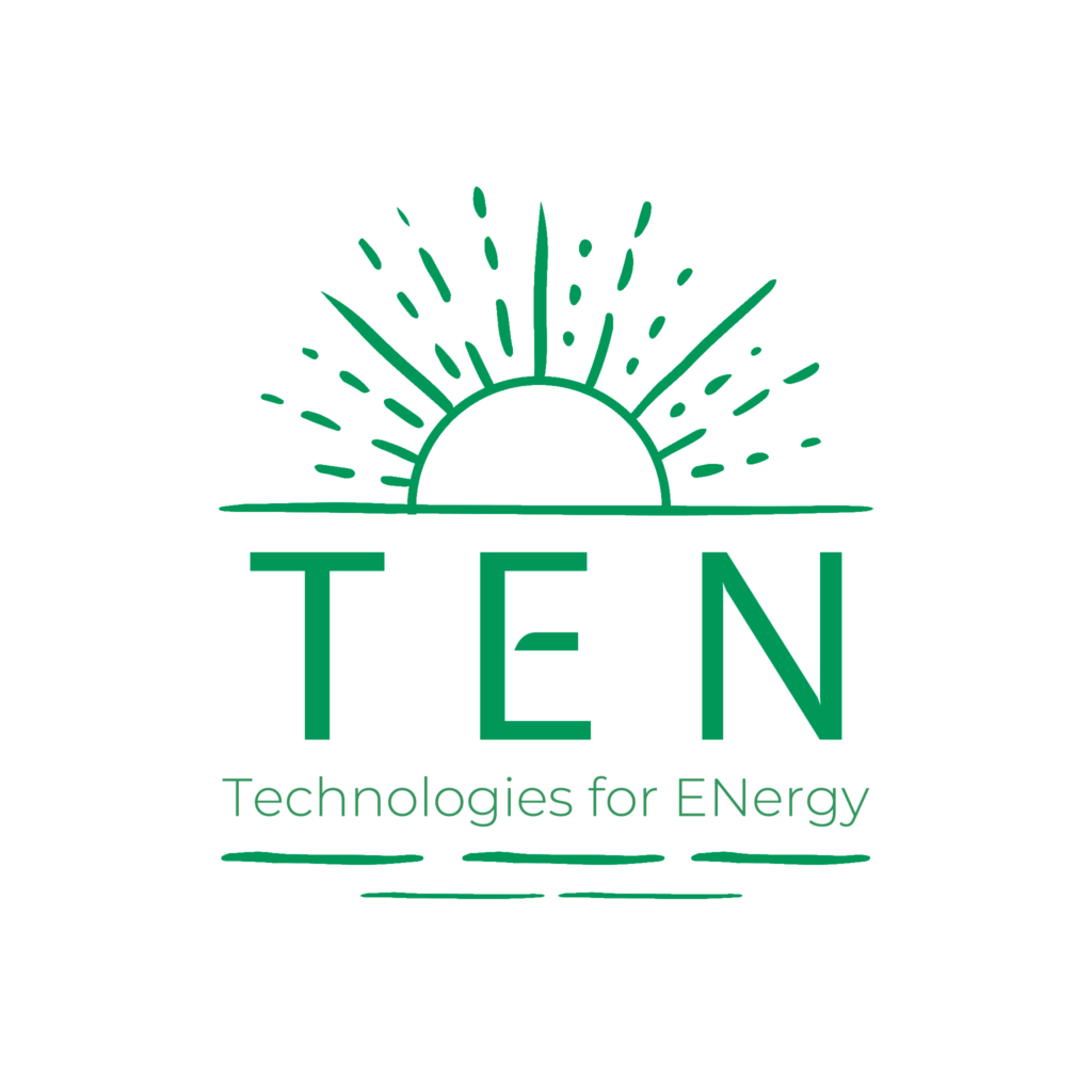 logo-TEN_2023 Logo verde con medio sol encima de las letras TEN